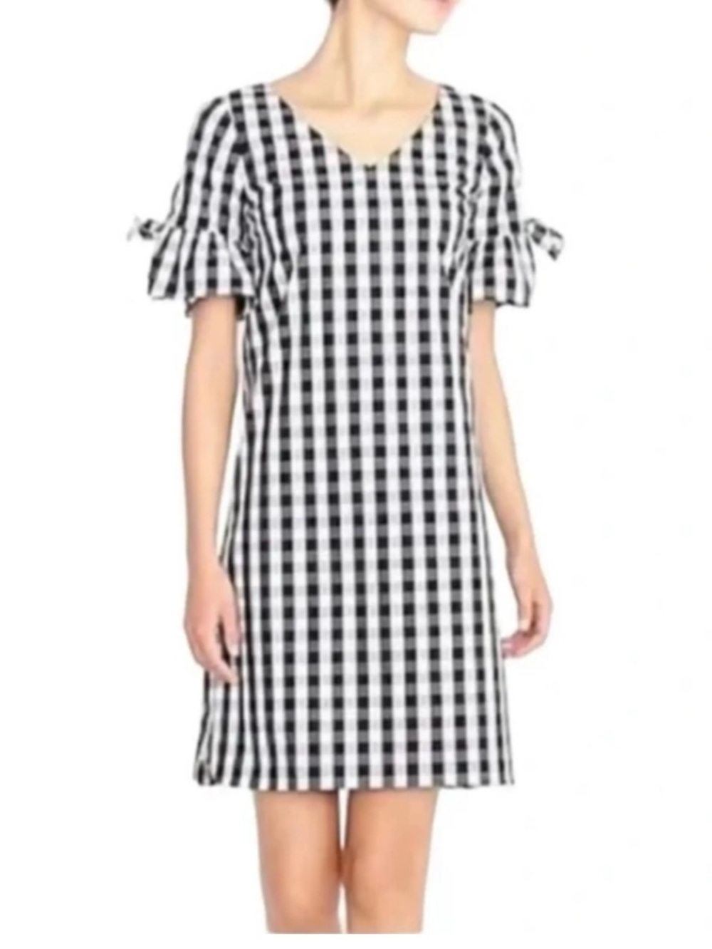 J. Crew gingham cotton dress